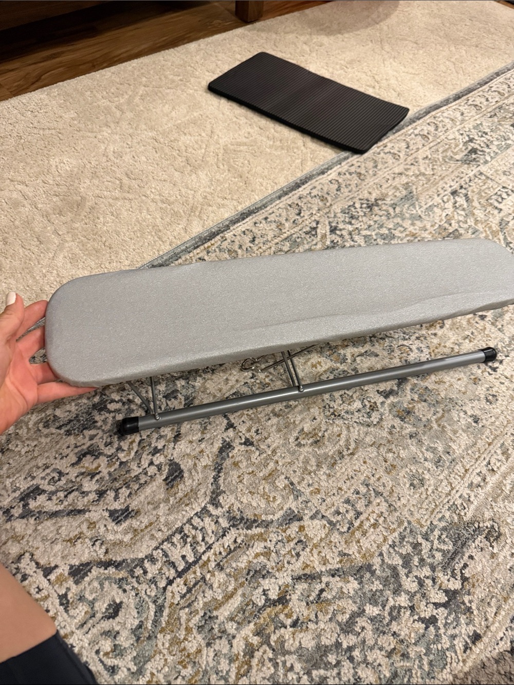 Gray Mini Ironing Board - Compact Sleeve Ironing Rest